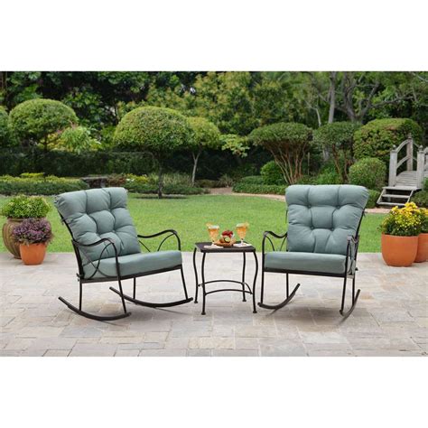 Save big on outdoor wooden rocking chairs. 3 Piece Outdoor Rocking Chairs Bistro Dining Set Garden ...