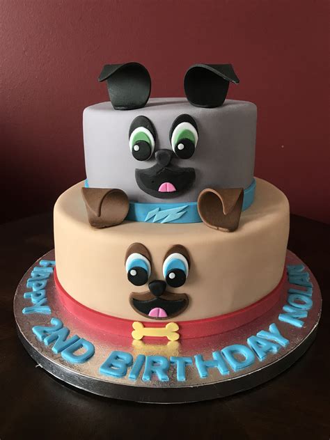 When it comes to dog safe birthday cakes, dogs are very easily satisfied customers! Puppy Dog Pals Birthday Cake | Puppy cake, Dog cakes, Cake