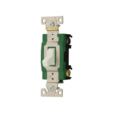 Eaton Double Pole White Led Toggle Light Switch In The Light Switches