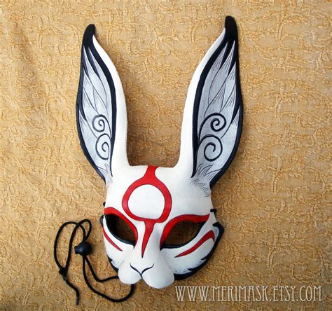 Mascara Anbu Kitsune Maske Steampunk Bunny Mask Japanese Mask Cosplay Diy Cosplay Armor
