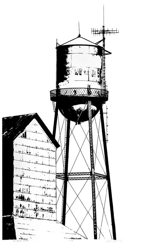 The Water Tower 18x30in Eric Ouimet Studio