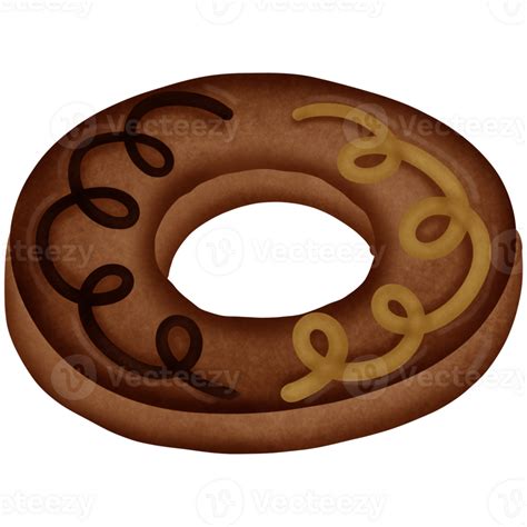 Chocolate Donut Isolated On Transparent Background 27129441 Png