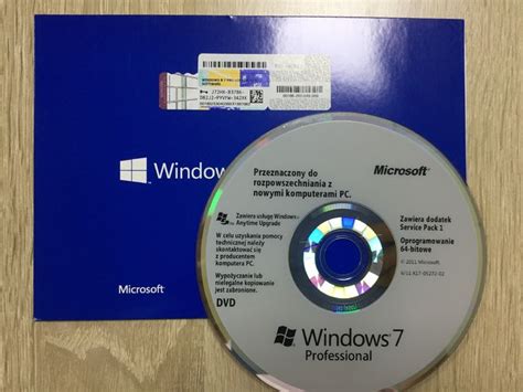 Original Microsoft Windows 7 Professional Sp1 64 Bit English Intel 1 Pk