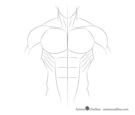 How To Draw Anime Muscular Male Body Step By Step Animeoutline
