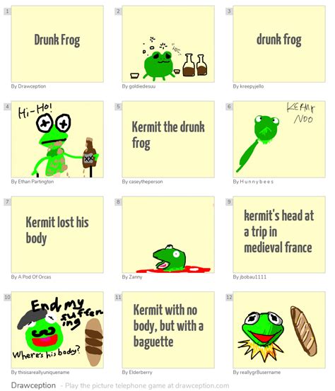 Drunk Frog Drawception