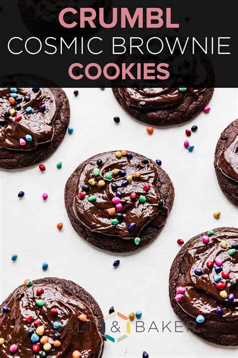 Crumbl Cosmic Brownie Cookies Salt And Baker