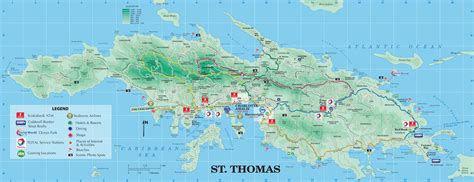 St Thomas Island Tourist Map