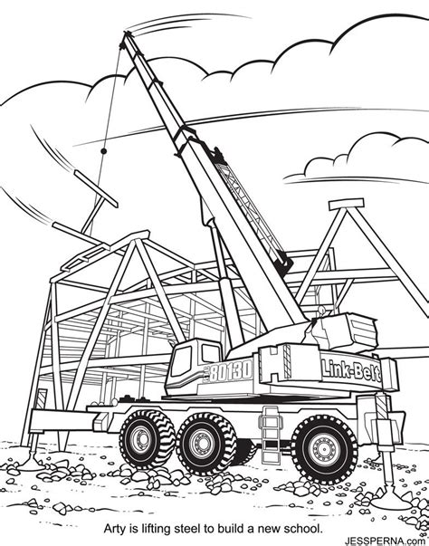 Free collection of 30+ printable coloring pages construction vehicles fresh crane truck coloring pages gallery | printable coloring sheet #69346 construction vehicle coloring book plus dump truck coloring pages. Construction Crane Coloring Page - Coloring Home