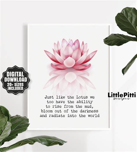 Buddha quote wall decal lotus flower design wallpaper each morning we are born again art decor buddha quote wall decals motivation sticker lotus decal for home bedroom sticker living. Yoga inspirational quote yoga studio decor buddha quotes | Etsy | Yoga inspiration quotes, Lotus ...