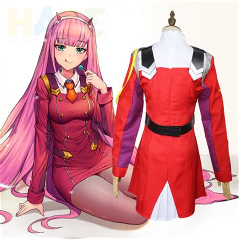 Darling In The Franxx 02 Zero Two Outfit Uniform Cosplay Costume