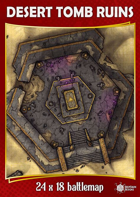 Desert Tomb 26x39 Battle Map Battlemaps Vrogue Co