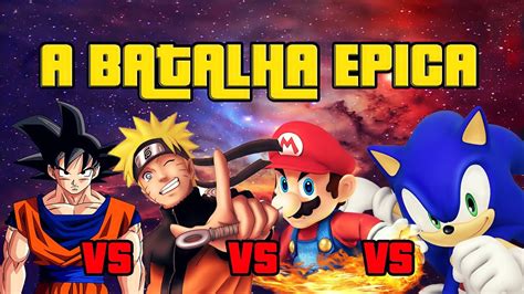 Goku Naruto Mario Sonic Quem Vence Super Smash Flash 2 Youtube