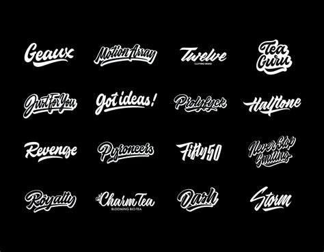 Lettering Logos Collection Vol 3 On Behance