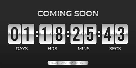 premium vector coming soon illustration countdown timer template