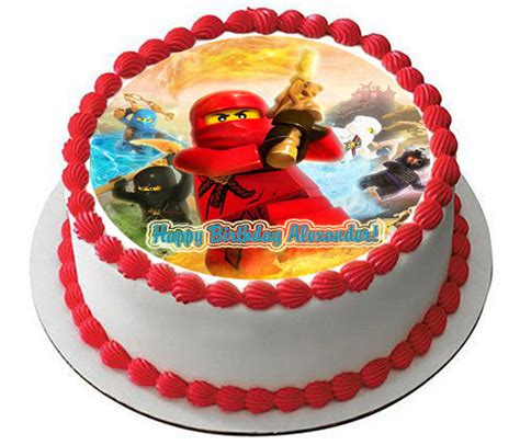 Lego Ninjago Nr3 Edible Cake Topper Or Cupcake Topper Edible