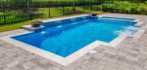 Modified Rectangular Swimming Pool Pictures │blue Haven Pools