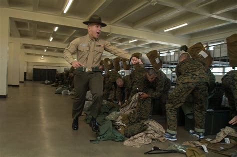Recruits From Golf Company 2nd Recruit Training Battalion Undergo An