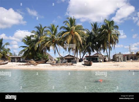 Playa Larga Village In Zapata Peninsula Cuba Matanzas Province Stock