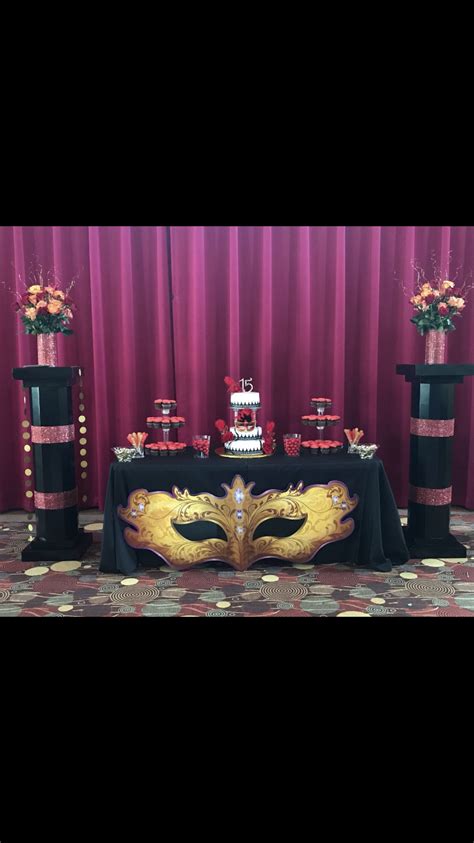 Next day delivery only £3.95 on orders over £45 (subject to t&c) 15's masquerade party decor. #masquerade #party #red # ...