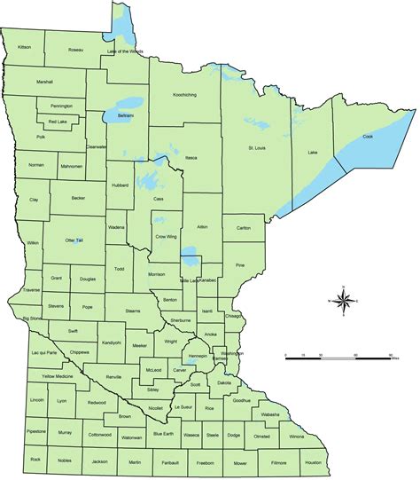 Counties Of Minnesota Map Zip Code Map