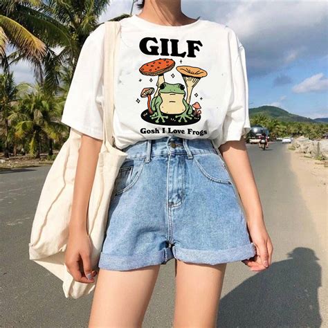 Gosh I Love Frogs Gilf Tshirt By Kinder Planet Company