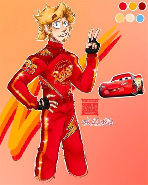 Pin By Tuesday On Lightning Mcqueen Aesthetic Humanized Disney