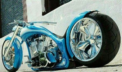 Nice Blue Custom Choppers Harley Bikes Cool Bikes
