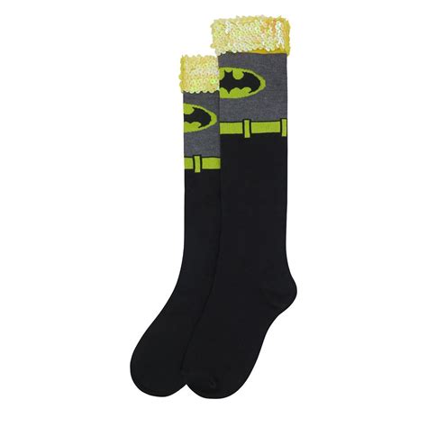 Batman Costume Womens Knee High Socks