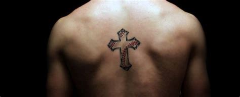 Shoulder tattoos, like forearm tattoos, have been popular with men for generations. Baseball Cross Tattoo Design For men