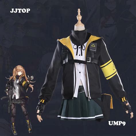 Game Girls Frontline Ump45 Ump9 Cosplay Costumes Battle Uniform Women Girls Halloween Carnival