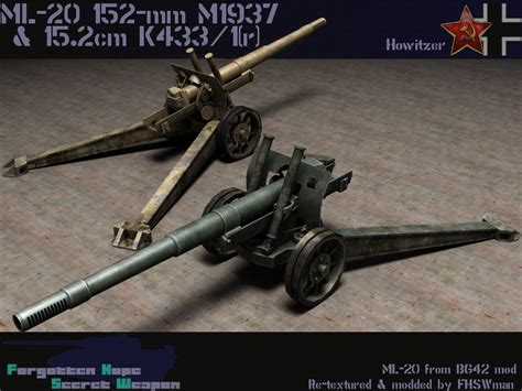152 Mm Howitzer Gun M1937 Ml 20 Forgotten Hope Secret Weapon Wiki