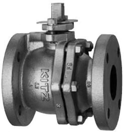 Kitz Cast Iron Ball Valve Fc200 10k Psi Flanged 4 Inch Model 10fctb