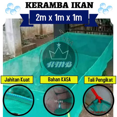Jaring Keramba Ikan Hapa Bahan Kasa Ukuran 2m X 1m X 1m Lazada Indonesia