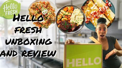 Hello Fresh Unboxing Not Sponsored Cooking Video Review Youtube