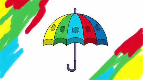 How To Draw Umbrella Draw Cartoon Umbrella Draw