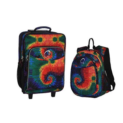 Shop Obersee Kids Tie Dye Pre School 2 Piece Backpack And Suitcase