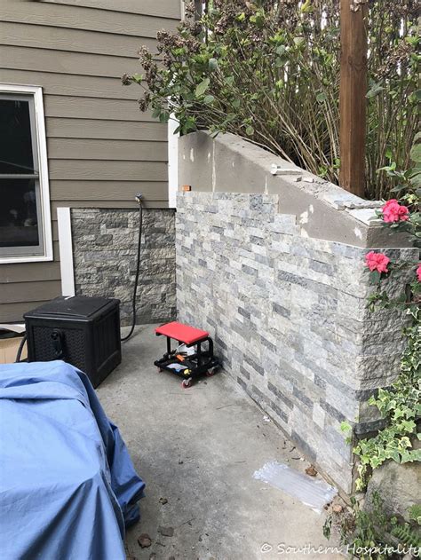 Airstone Faux Stones On Concrete Wall Install In 2021 Painting