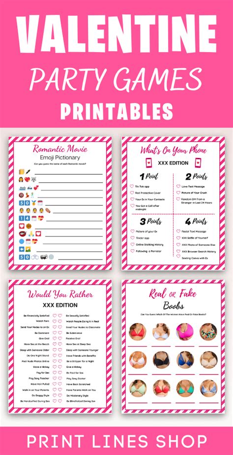 Valentine S Day Party Games Printable Valentine S Day Party Games