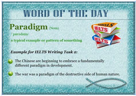 Word Of The Day Paradigm For Acadamic Ielts Writing Task 2
