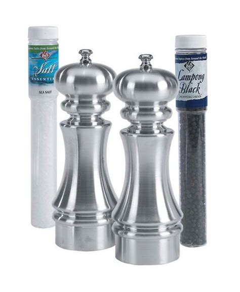 Knight Dual Mill Set Metal William Bounds 3195 Salt And Pepper