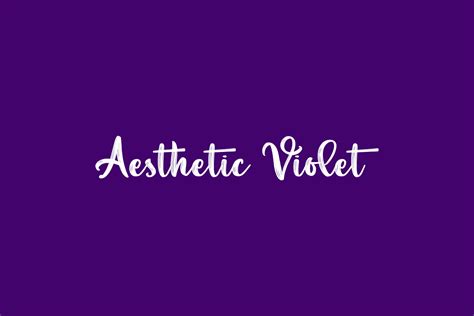 Aesthetic Violet Fonts Shmonts