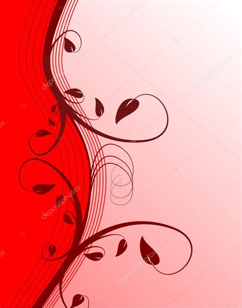 An abstract red floral background — Stock Vector © mhprice #3152672