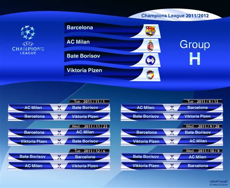 The current and complete uefa champions league table & standings for the 2020/2021 season, updated instantly after every game. Group H Champions League 2012 by einwi on DeviantArt