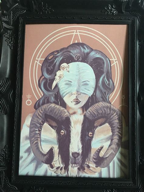 Bride Of Satan Horror Art Print 2 Sizes A3 Poster A4 Etsy Denmark