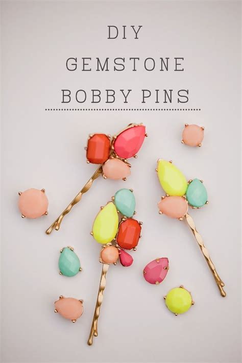 Crafts To Make And Sell Diy Gem Stone Bobby Pins 75 More Easy Diy