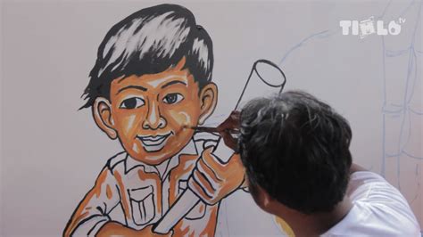 Gambar Lomba Mural Hari Pahlawan Youtube Sketsa Mewarnai Di Rebanas