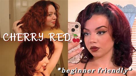 Dyeing My Hair Red Beginner Friendly Tutorial Youtube