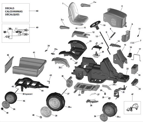 In russia, john deere has a plant for the production of sowing and tillage equipment in orenburg, as well as a plant for the production of tractors, combine harvesters, construction and forestry equipment in. Peg Perego John Deere Turf Tractor Parts