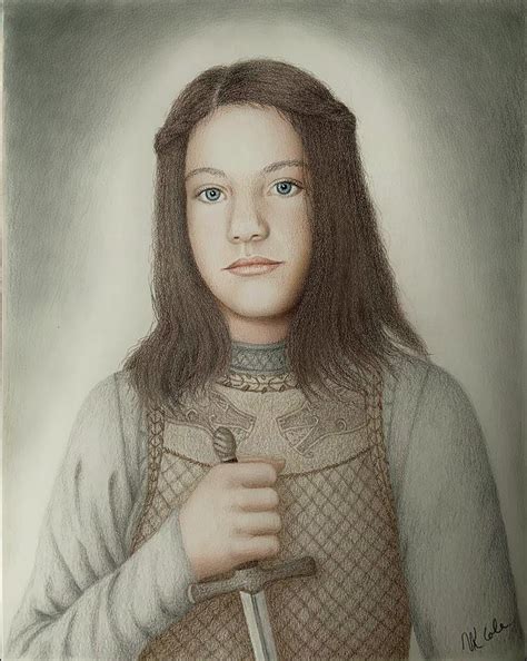Arya Stark Drawing By Vanessa Cole Fine Art America
