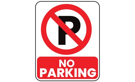 No Parking Sign On Transparent Background 19787060 Png